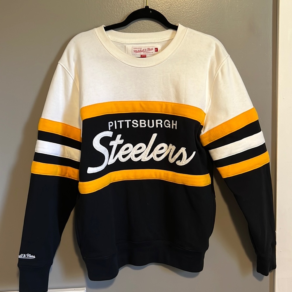 NEW Mitchell and Ness Steelers Pullover Mens M/Womens M